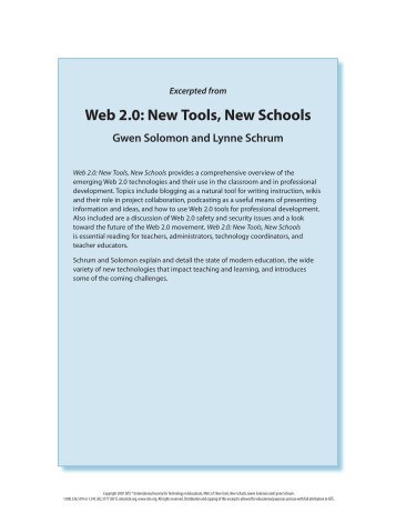 Web 2.0: New Tools, New Schools, Gwen Solomon - ISTE