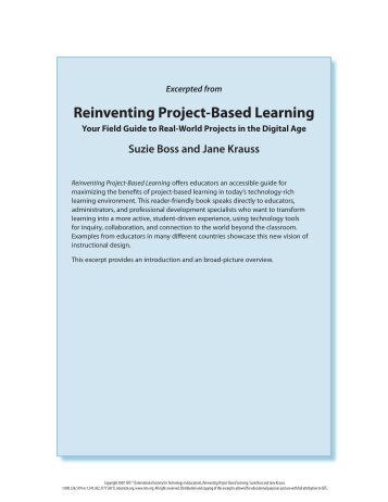 Reinventing Project-Based Learning - ISTE