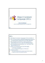 Object Constraint Language (OCL)