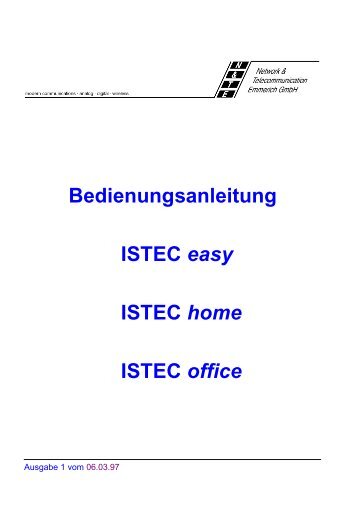 ISTEC Bedinungsanleitung - Emmerich Service GmbH