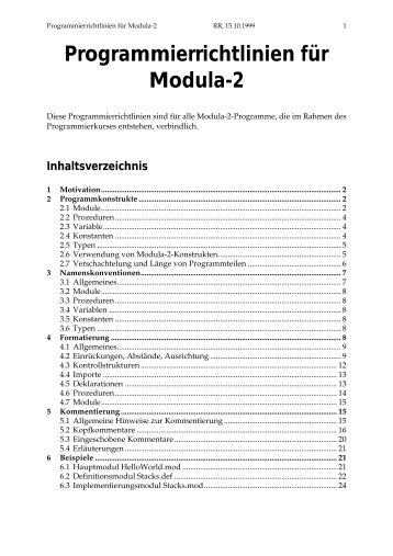 Programmierrichtlinien (PDF)