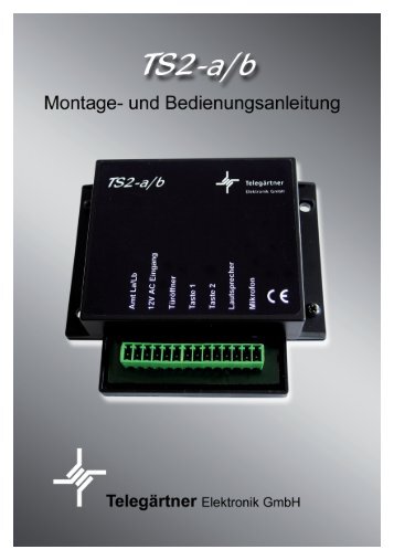 Bedienungsanleitung - TelegÃ¤rtner Elektronik GmbH