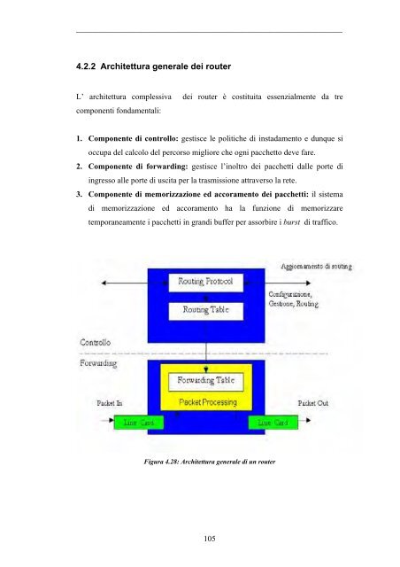 Test bed per la valutazione della QualitÃ  del Servizio in reti ottiche ...