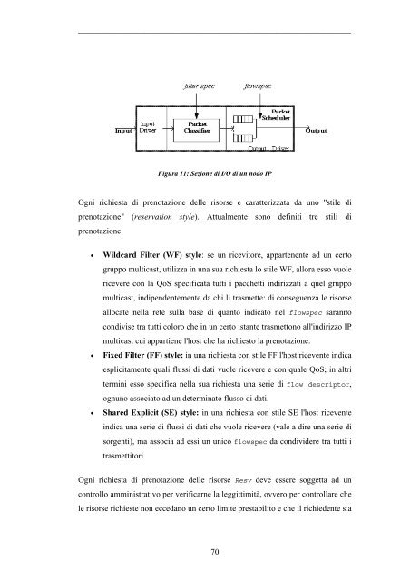 Test bed per la valutazione della QualitÃ  del Servizio in reti ottiche ...