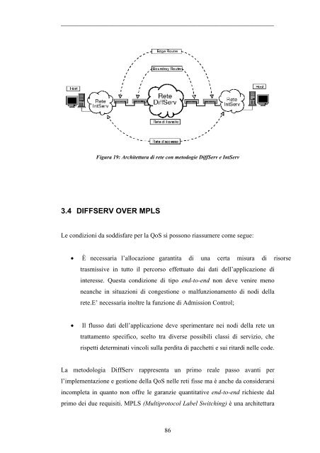 Test bed per la valutazione della QualitÃ  del Servizio in reti ottiche ...