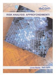 RISK ANALYSIS Approfondimenti - ISCOM - Istituto Superiore delle ...