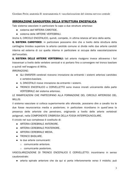 APPUNTI DI ANATOMIA II - Istituto Comprensivo "G. Palatucci"