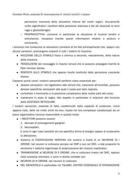 APPUNTI DI ANATOMIA II - Istituto Comprensivo "G. Palatucci"