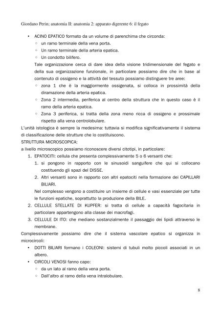 APPUNTI DI ANATOMIA II - Istituto Comprensivo "G. Palatucci"