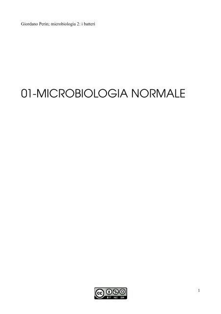 APPUNTI DI MICROBIOLOGIA - Istituto Comprensivo "G. Palatucci"