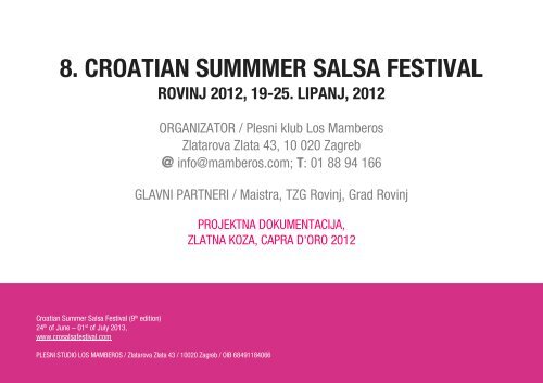 Hrvatski Ljetni Salsa Festival - Istra