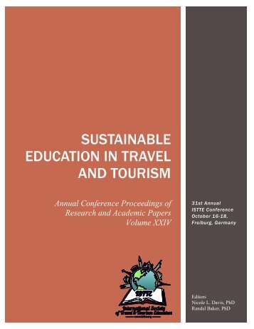 Sustainable Education in travel and tourism - International Society of ...