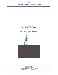 New IST Application Form - The International School of Turin