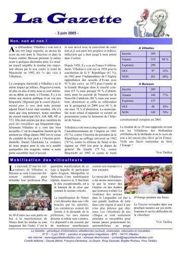 Buisson - La Gazette de Villedieu