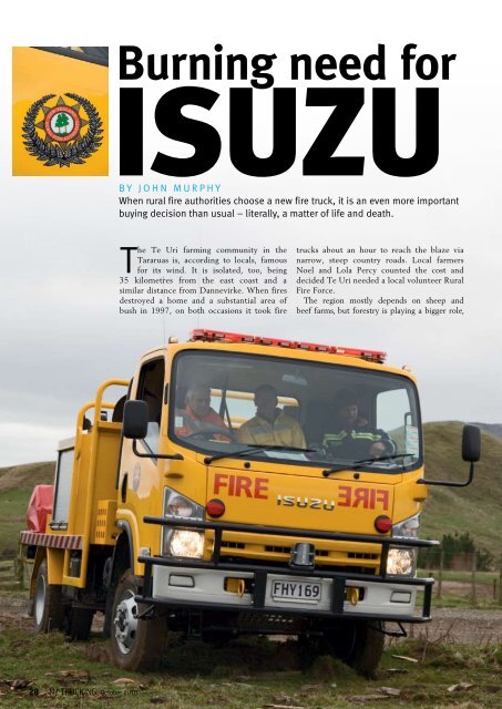 Burning need for - Isuzu