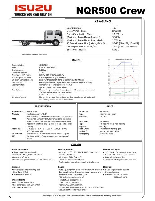 NQR500C (AMT option available).pdf - Isuzu