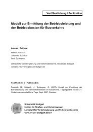 Volltext - Institut fÃ¼r StraÃen- und Verkehrswesen - UniversitÃ¤t Stuttgart