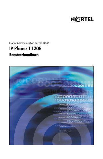 Nortel IP Phone 1120E Benutzerhandbuch