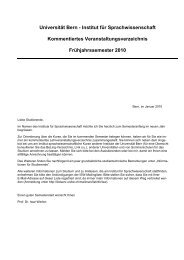 Vorlesungsverzeichnis FS 10 (pdf, 87KB) - Institut fÃ¼r ...