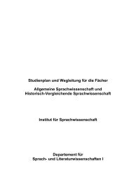 Allgemeine und Historisch-Vergleichende Sprachwissenschaft (pdf ...