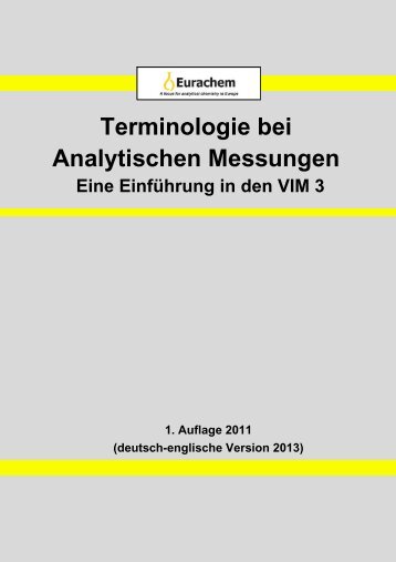 Terminologie bei Analytischen Messungen - EUROLAB-Deutschland