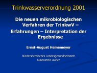 Trinkwasserverordnung 2001