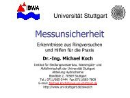 Messunsicherheit - Institut fÃ¼r Siedlungswasserbau, WassergÃ¼te ...