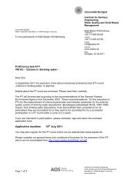 Proficiency test 4/11 TW A3 â Cations in drinking water - UniversitÃ¤t ...