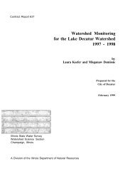 Watershed monitoring for the Lake Decatur watershed - Illinois State ...