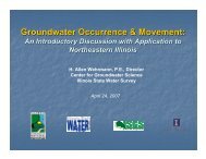 Groundwater Occurrence & Movement - Illinois State Water Survey