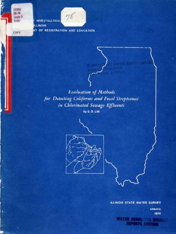 Evaluation methods for detecting coliforms and fecal streptococci in ...