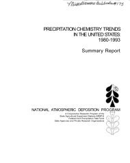 Precipitation chemistry trends in the United States : 1980-1993 ...