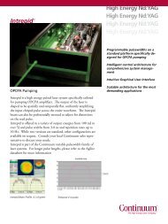High Energy Nd:yag High Energy Nd:yag High ... - Continuum