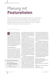 Feature Driven Development 2: Planung mit Featurelisten - it-agile