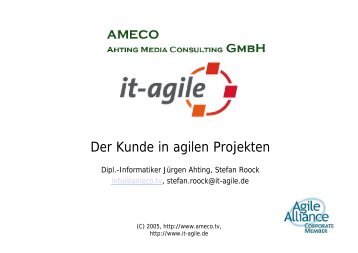 Der Kunde in agilen Projekten - it-agile