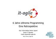 6 Jahre eXtreme Programming - Eine Retrospektive (PDF) - it-agile