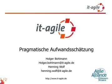 Vortragsfolien - it-agile