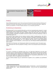 Automatisierte Akzeptanztests mit FIT Whitepaper - it-agile