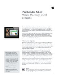iPad bei der Arbeit Mobile Meetings leicht gemacht - MacConsult
