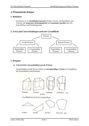 A Prismatische KÃ¶rper - IT-Realschule.de