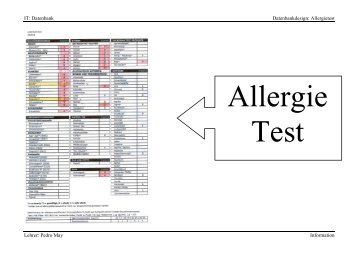 DB-Design: Allergietest - IT-Realschule.de