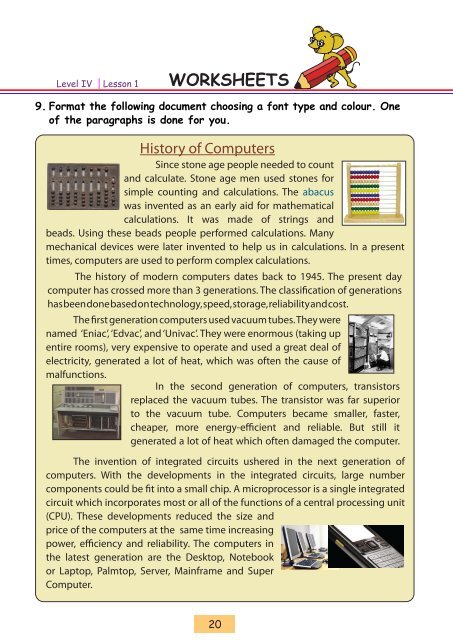 worksheets - Indian Institute of Technology, Bombay