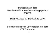 Datenlieferung CSV