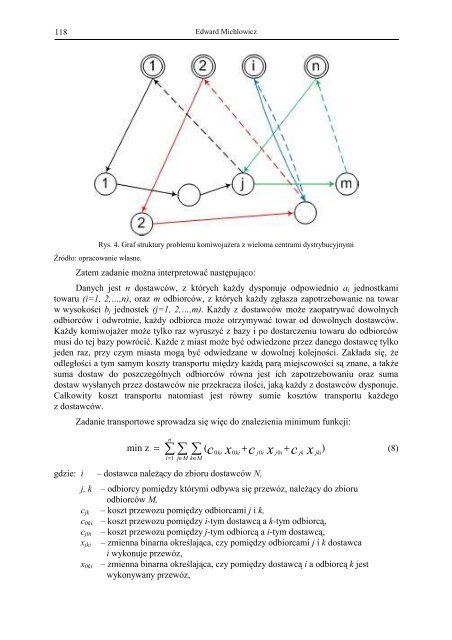 Problem komiwojażera dla kilku centrów dystrybucji - Transportu