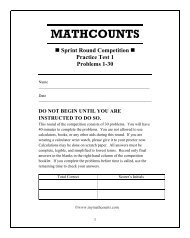 MATHCOUNTS - Mymathcounts.com