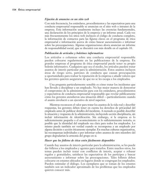 Comunicaciones y evaluación de la ética empresarial