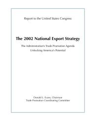 National Export Strategy 2002 - International Trade Administration ...