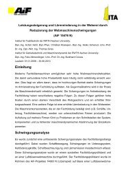Energieverbrauch Luftweben (AiF 15599 N) - Institut für Textiltechnik ...