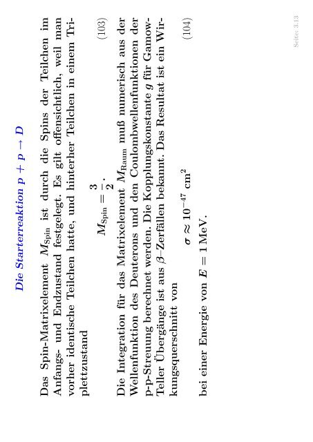 Wasserstoffbrennen (pp-Kette) - Institut fÃ¼r Theoretische Astrophysik