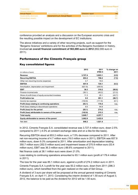 2012 Annual Report - Italcementi Group
